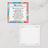 BIble Priely Blessing Numbers Geometric Colors Contactkaartje (Voorkant / Achterkant)