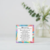 BIble Priely Blessing Numbers Geometric Colors Contactkaartje (Staand voorkant)