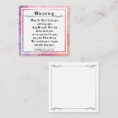 BIble Priely Blessing Numbers Pink Lavender Contactkaartje (Voorkant / Achterkant)