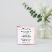 BIble Priely Blessing Numbers Pink Lavender Contactkaartje (Staand voorkant)