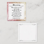 BIble Priely Blessing Numbers Red Gold Yellow Contactkaartje (Voorkant / Achterkant)