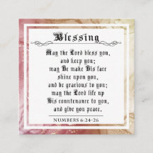 BIble Priely Blessing Numbers Red Gold Yellow