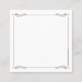 BIble Priely Blessing Numbers Red Marble Square Contactkaartje (Achterkant)