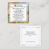 BIble Priestly Zegen Abstracte Paint Note Kaart Contactkaartje (Voorkant / Achterkant)