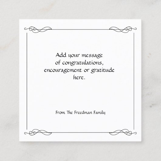 BIble Priestly Zegen Abstracte Paint Note Kaart Contactkaartje (Achterkant)