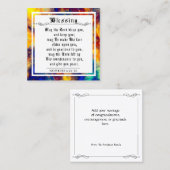 BIble Priestly Zegen Abstracte Paint Note Kaart Contactkaartje (Voorkant / Achterkant)