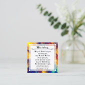 BIble Priestly Zegen Abstracte Paint Note Kaart Contactkaartje (Staand voorkant)