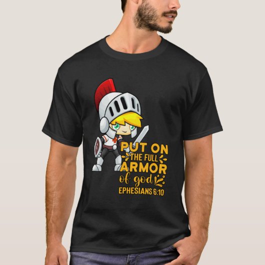 Bible Quote Armor of God Ephesians 611 Easter Chri T-shirt (Voorkant)