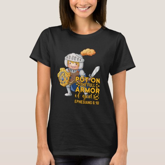 Bible Quote Armor of God Ephesians 611 Easter Chri T-shirt (Voorkant)