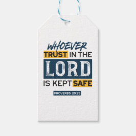 Bible Quote Art - Proverbs 29:25 Trust in God Cadeaulabel