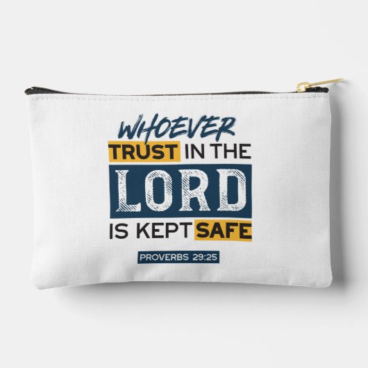 Bible Quote Art - Proverbs 29:25 Trust in God Etui (Achterkant)