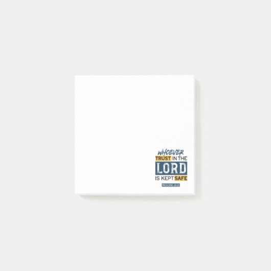 Bible Quote Art - Proverbs 29:25 Trust in God Post-it® Notes (Voorkant)