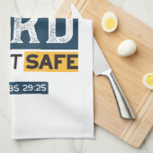 Bible Quote Art - Proverbs 29:25 Trust in God Theedoek (Quarter Fold)