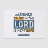 Bible Quote Art - Proverbs 29:25 Trust in God Tissuepapier (Voorkant)