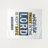 Bible Quote Art - Proverbs 29:25 Trust in God Wandkleed (Voorkant (horizontaal))