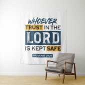 Bible Quote Art - Proverbs 29:25 Trust in God Wandkleed (In situ)