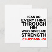 BIBLE QUOTE BEDANKKAART (Voorkant / Achterkant)