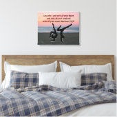 BIBLE QUOTE GYMNASTICS DESIGN CANVAS AFDRUK (Insitu (Slaapkamer))