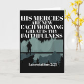 Bible Quote His Mercies Are New Every Morning Jesu Kaart (Gele Bloem)