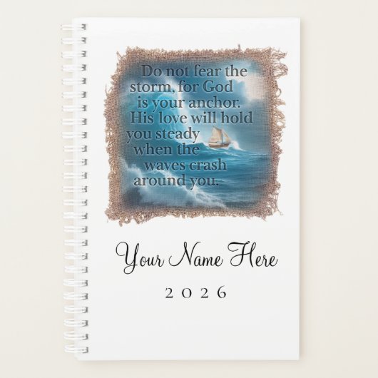 BIBLE QUOTE - Personalized Day Planner (Voorkant)