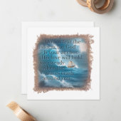 BIBLE QUOTE - Personalized Notecard Notitiekaartje (Voorkant / Achterkant in situ)