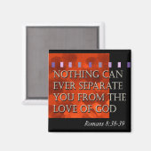 "Bible Quote - Romeinen 8:38" door Cheryl Daniels Magneet (Voorkant / Achterkant)