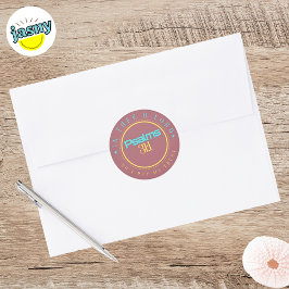 BIBLE SCRIPTURE "IN THE O LORD" CLASSIC ROUND ST RONDE STICKER