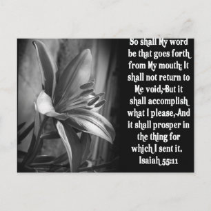 BIBLE SCRIPTURE ISAIAH 55:11 BRIEFKAART