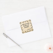 BIBLE SCRIPTURE "JOY OF THE LORD" VIERKANTE STICKER (Envelop)