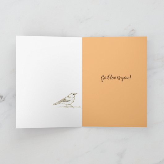 Bible Scripture Matthew 10 29 Two Sparrows  Kaart (Binnen)