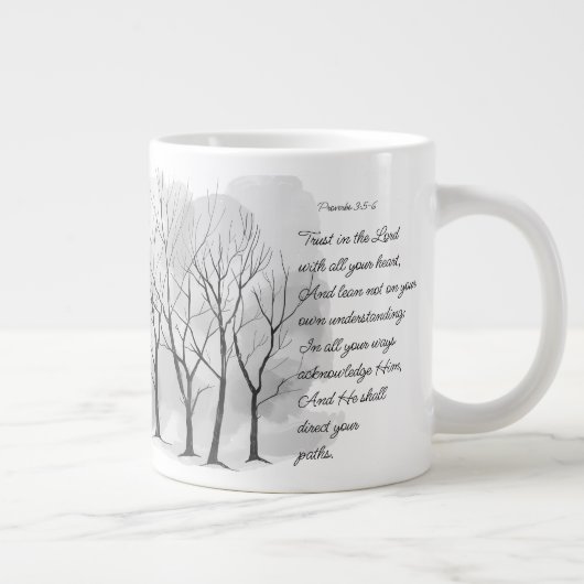 Bible Scripture Proverbs 3:5-6 Trust in the Lord Grote Koffiekop (Rechts)