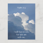 Bible Scripture Psalm 23:4 Fear No Evil... Briefkaart (Voorkant)