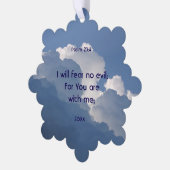 Bible Scripture Psalm 23:4 Fear No Evil... Ornament Kaart (Links)