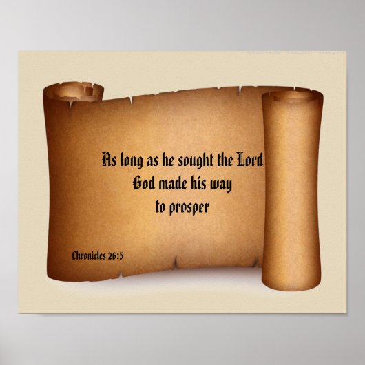 BIBLE SCRIPTURE SCROLL poster (Voorkant)