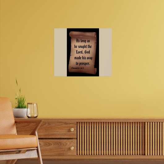 BIBLE SCRIPTURE SCROLL poster (Woonkamer 2)