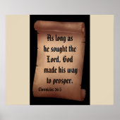BIBLE SCRIPTURE SCROLL poster (Voorkant)