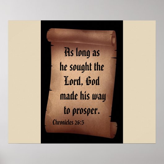 BIBLE SCRIPTURE SCROLL poster (Voorkant)