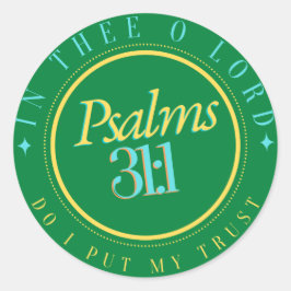 BIBLE SCRIPTURE "TRUST IN the LORD" Ronde Sticker