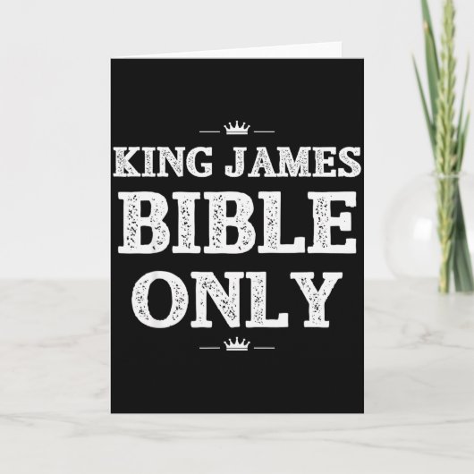 Bible Scripture Verses King James Bible Christian  Kaart (Voorkant)