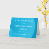 Bible Self Worth Lift up your head Psalm Card Kaart (Gele Bloem)