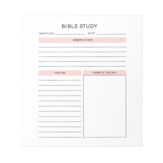 Bible Studie-laptop Notitieblok (Voorkant)