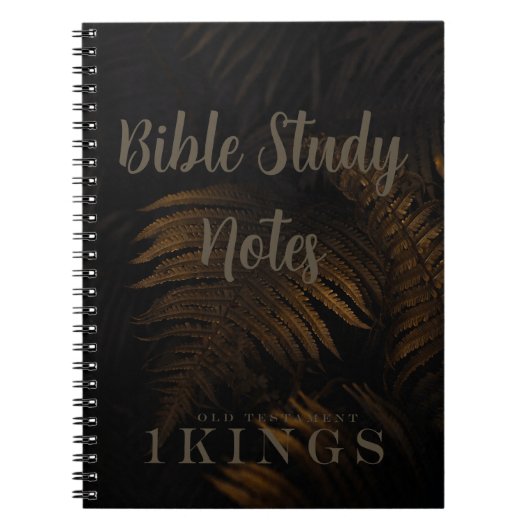 Bible Study-1 Kings Notitieboek (Voorkant)