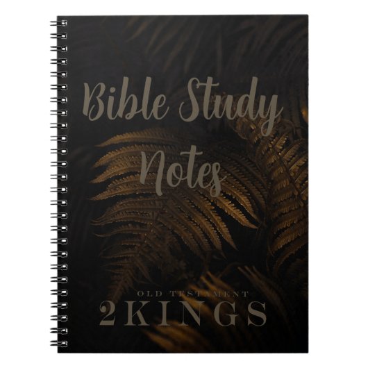 Bible Study-2 Kings Notitieboek (Voorkant)