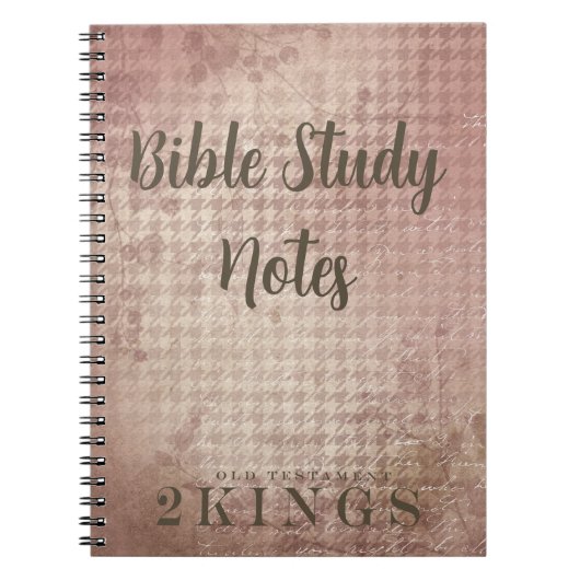 Bible Study-2 Kings Notitieboek (Voorkant)