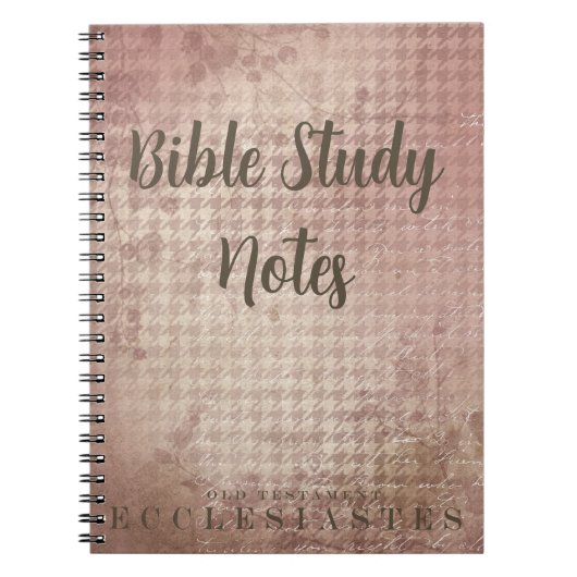 Bible Study-Ecclesiaties Notitieboek (Voorkant)