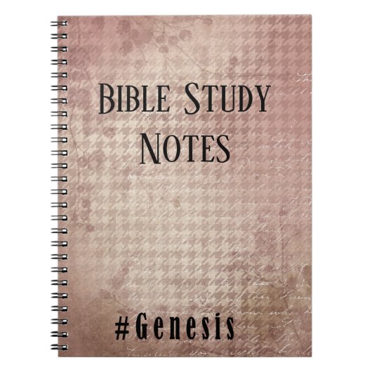 Bible Study-Genesis Notitieboek (Voorkant)