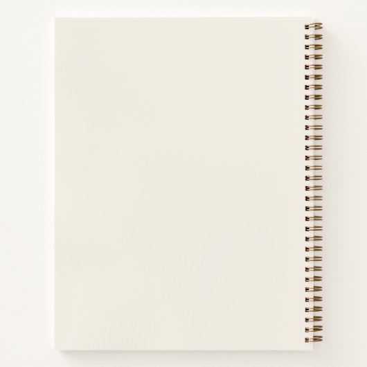Bible Study Notes – Cream & Gold Spiral Notebook Notitieboek (Achterkant)