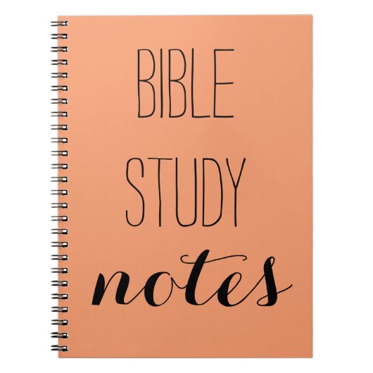 "Bible Study Notes" Kies uw kleur Notitieboek (Voorkant)