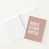 Bible Study Notes – Rose Taupe Spiral Notebook Notitieboek (Binnen)