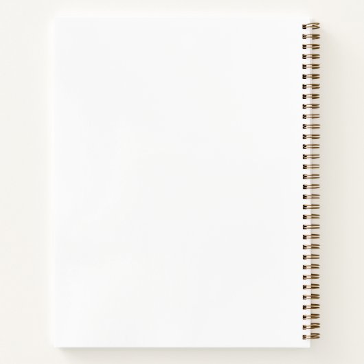 Bible Study Notes – White & Gold Spiral Notebook Notitieboek (Achterkant)